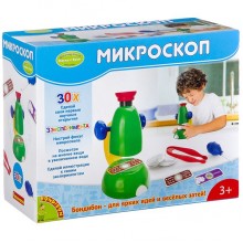 Микроскоп 30Х - французские научно-познавательные опыты Науки с Буки 