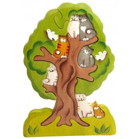 Пазл Кошки на дереве