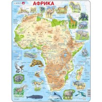 Пазл Животные Африки, русский, 63 детали