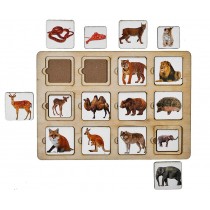Развивающая игра "Секретики зоопарк"