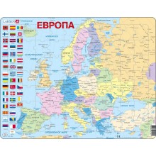 Пазл Европа (Русский), 70 деталей