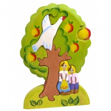 Пазл Гуси-лебеди яблоня